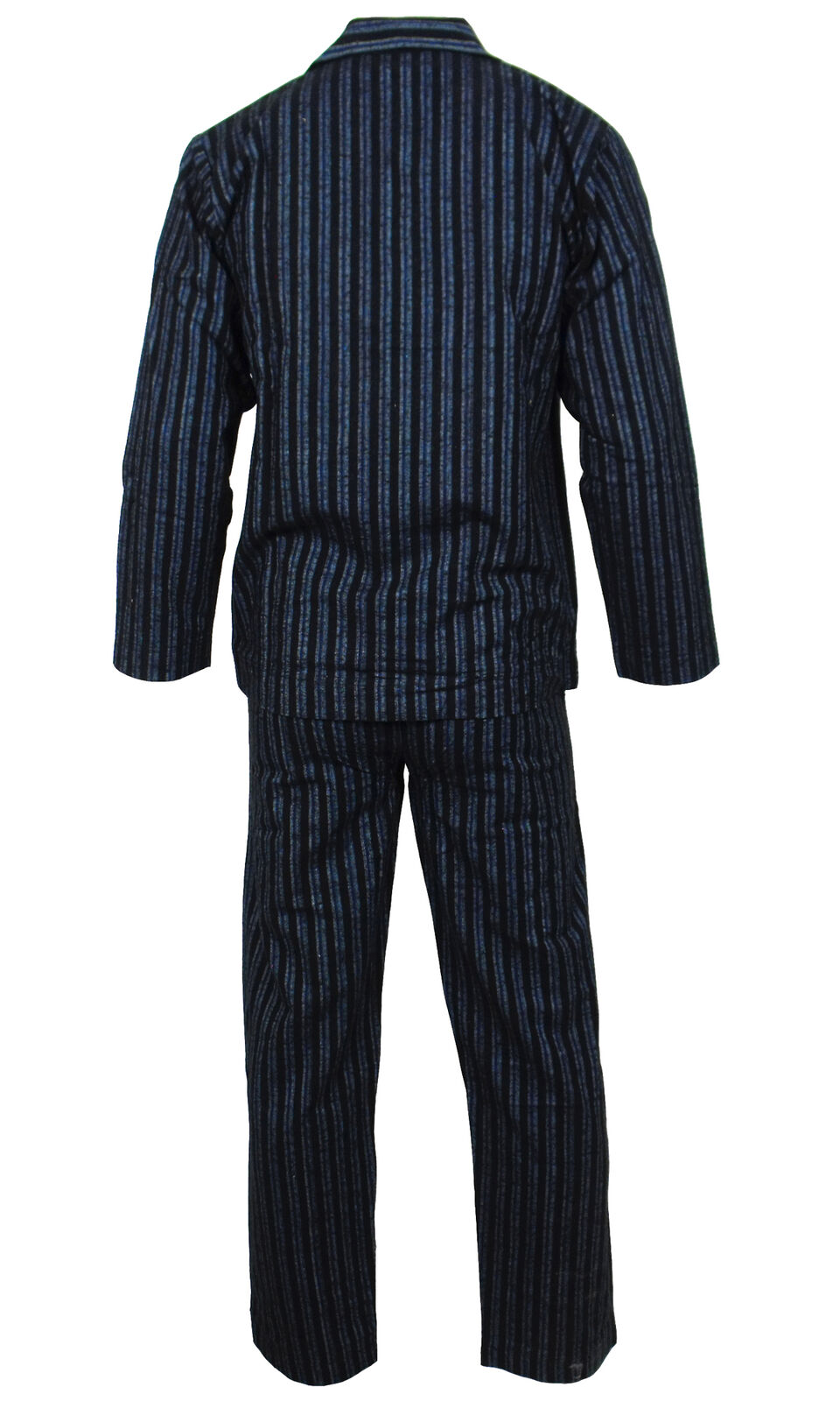 Mens Flannel Pyjamas Set 100% Brushed Cotton Traditional Warm Check or