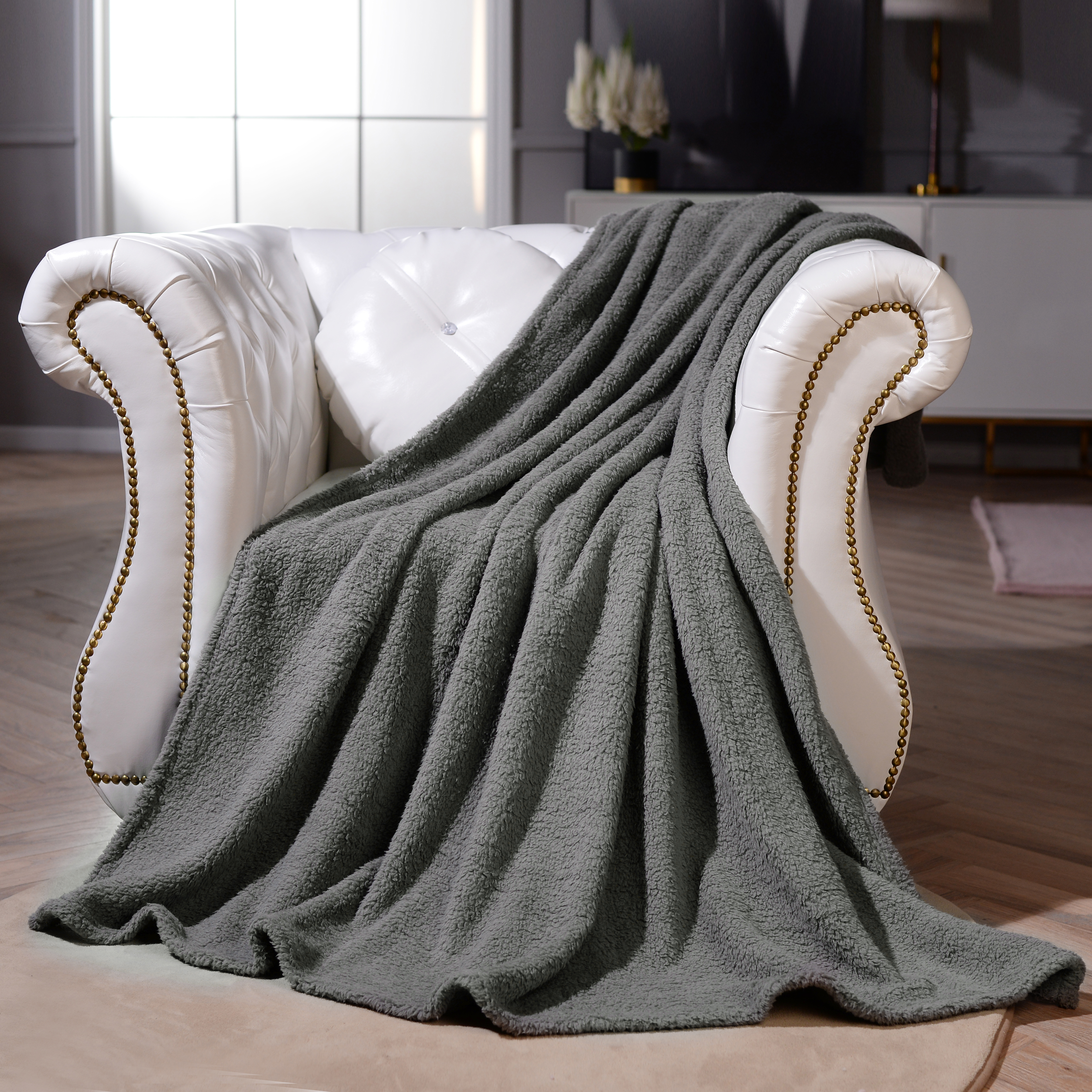 Luxury Double Fleece Blanket Teddy Bear Throw for Sofa Bed Soft Warm 150x200cm 